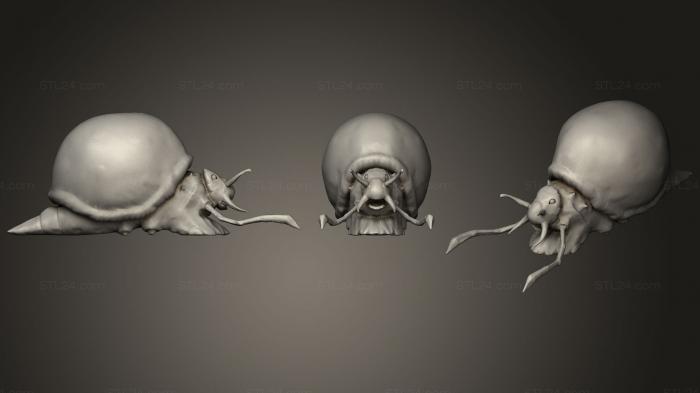 Animal figurines (Snail, STKJ_1795) 3D models for cnc